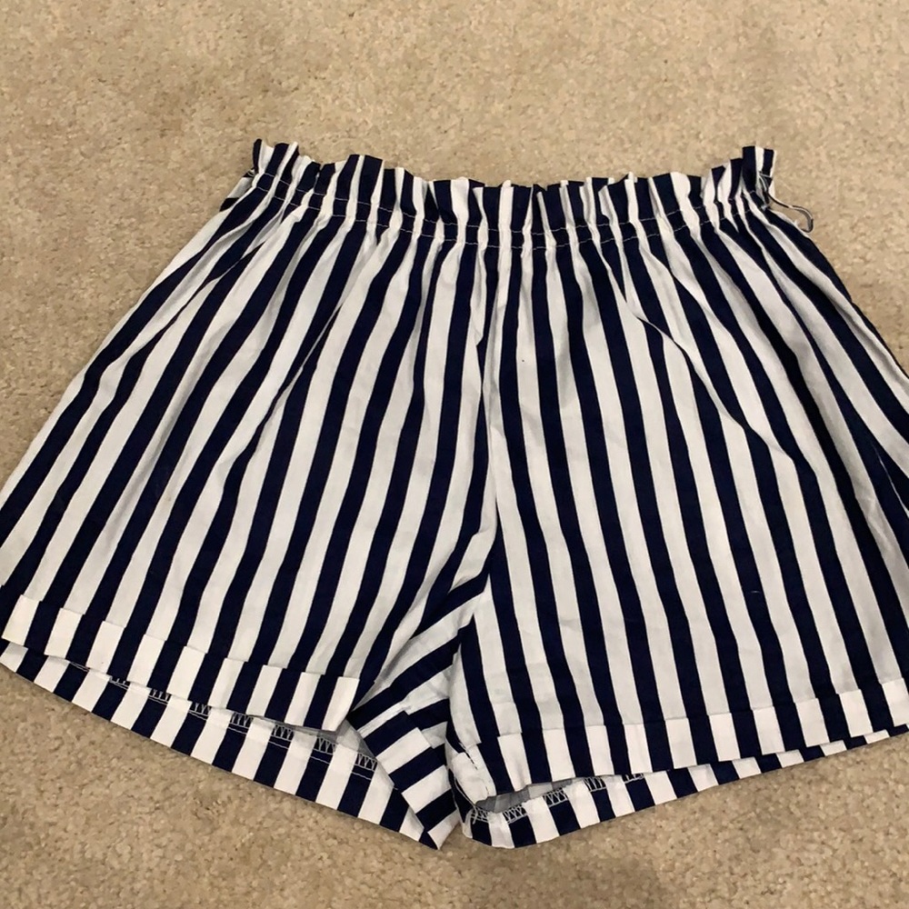 shein striped shorts